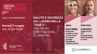 Salute e sicurezza sul lavoro nella "fase 2": tra paura e motivazione al rientro